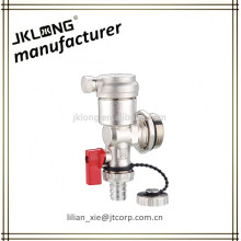 brass air vent with ball valve Ni plated air release valve